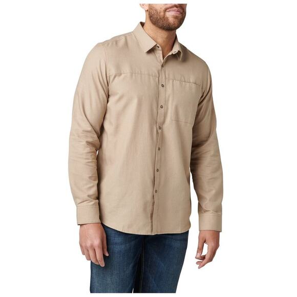 5.11 Tactical Igor Plaid Long Sleeve Shirt Elmwood Houndstooth Size L - Picture 2 of 9